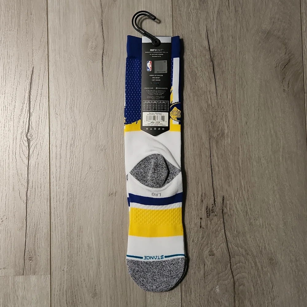 Stance Casual NBA Golden State Warriors Crew Socks -L